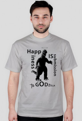T-shirt Godzilla Happiness for male