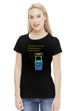 Love Me For Gameplay Black Fit Tee