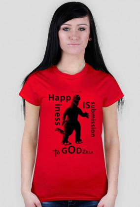 T-shirt Godzilla Happiness for female