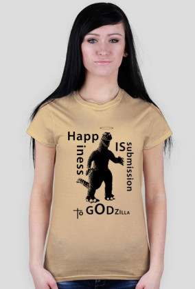 T-shirt Godzilla Happiness for female