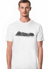 Koszulka męska górska- 46.33253°N / 9.65947°E - Góry, mountains