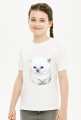 Koszulka z białym kotkiem