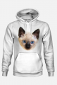 Bluza z kapturem bawełniana kot Neva Masquarade