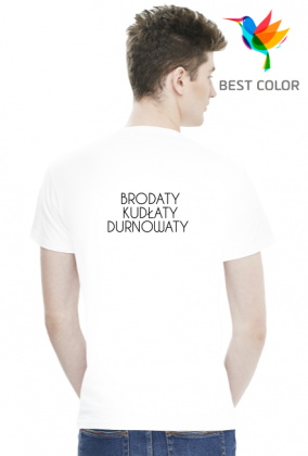 Koszulka Brodaty Kudłaty Durnowaty biała