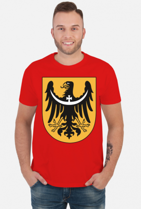 Czarny orzeł herbowy - koszulka męska