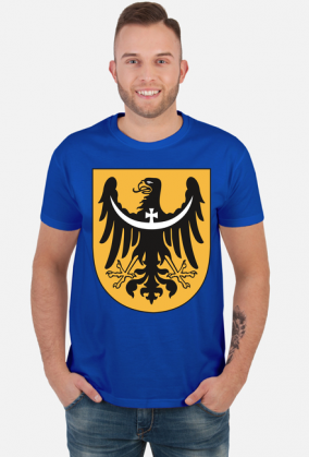 Czarny orzeł herbowy - koszulka męska