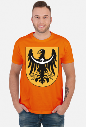 Czarny orzeł herbowy - koszulka męska