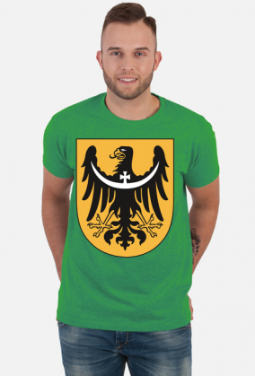 Czarny orzeł herbowy - koszulka męska