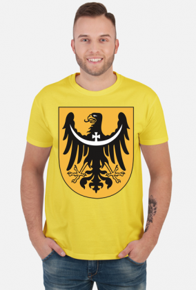 Czarny orzeł herbowy - koszulka męska