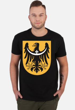 Czarny orzeł herbowy - koszulka męska