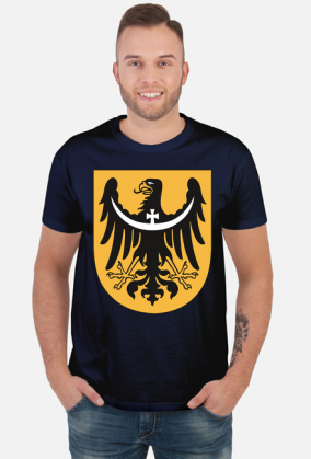 Czarny orzeł herbowy - koszulka męska