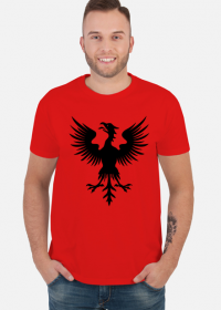 Czarny ptak herbowy - koszulka męska