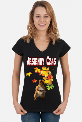 KOSZULKA DAMSKA ,,JESIENNY CZAS,,