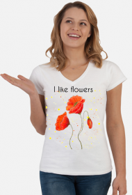 Koszulka Lubię kwiaty