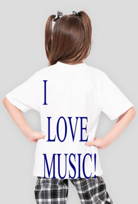 Dziewczeca niebieska I LOVE MUSIC