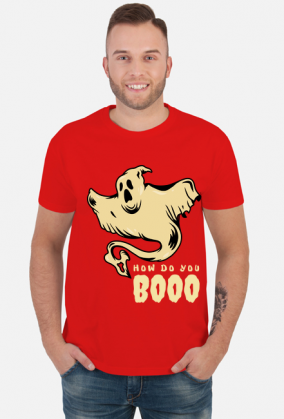 How do you boo koszulka z duchem halloween