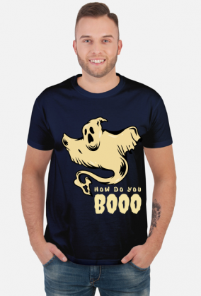How do you boo koszulka z duchem halloween