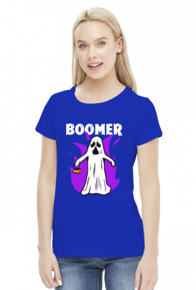 Boomer koszulka damska z duchem halloween