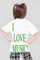 Dziewczeca zielona I LOVE MUSIC