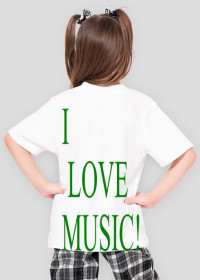 Dziewczeca zielona I LOVE MUSIC