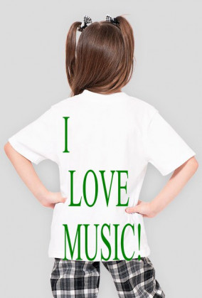 Dziewczeca zielona I LOVE MUSIC