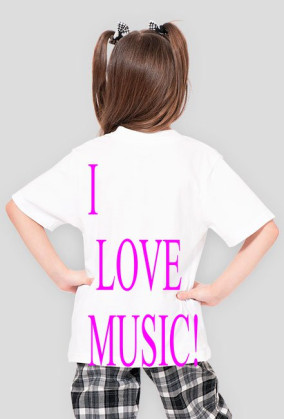 Dziewczeca różowa I LOVE MUSIC