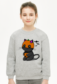Bluza dziewczęca Halloween Kitku