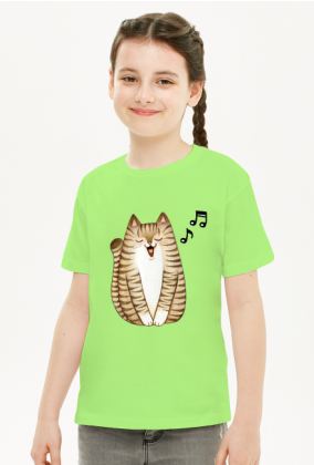 Dziewczynka- śpiewający kotek