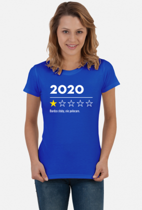 Koszulka damska 2020. Bardzo słaby, nie polecam.