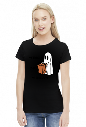 Halloween - trick or treat - koszulka damska