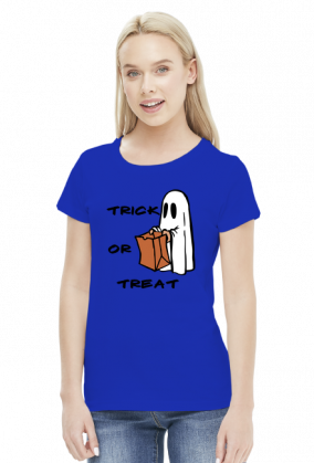 Halloween - trick or treat - koszulka damska