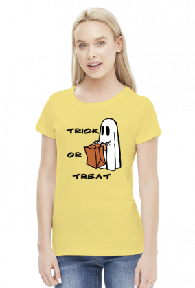 Halloween - trick or treat - koszulka damska