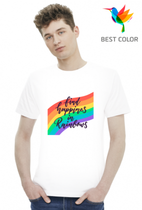 Tęczowa koszulka męska - LGBT