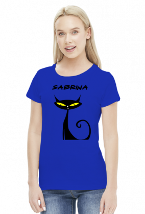 Sabrina - cat - koszulka damska