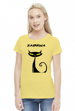 Sabrina - cat - koszulka damska