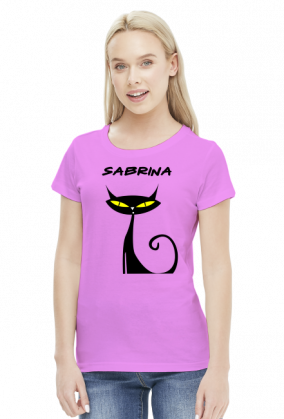 Sabrina - cat - koszulka damska