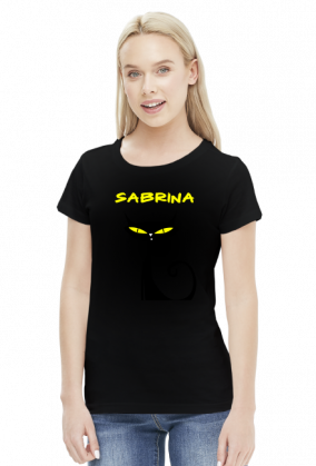Sabrina - cat - koszulka damska