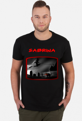 Sabrina - witch and cat- koszulka