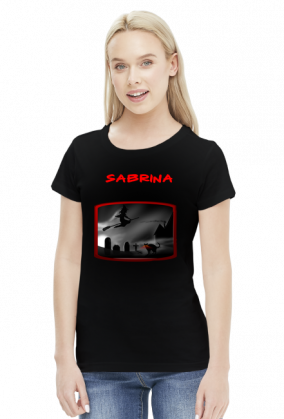 Sabrina - witch and cat - koszulka damska