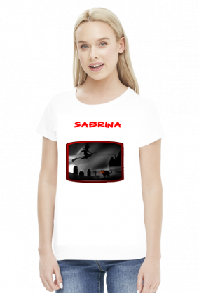 Sabrina - witch and cat - koszulka damska