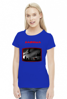 Sabrina - witch and cat - koszulka damska