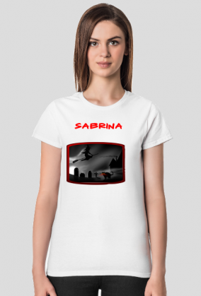 Sabrina - witch and cat - koszulka damska
