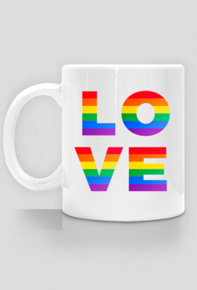 LOVE - kubek LGBT