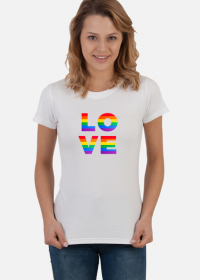 LOVE - koszulka damska LGBT