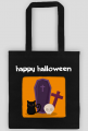 Torba- Happy Halloween, kotek z trumną