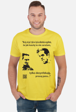 Dezynfekcja podkoszulek męski krótki rękaw przód