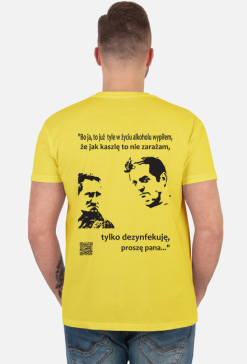 Dezynfekcja podkoszulek męski krótki rękaw plecy
