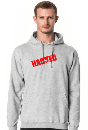 bluza z kapturem hacked