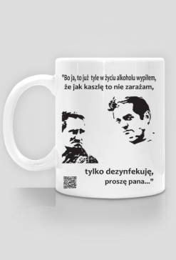 Dezynfekcja kubek biały lewy