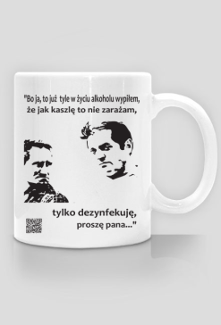 Dezynfekcja kubek biały prawy